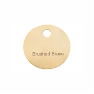 Brass Sample - Brushed Brass (PVD)