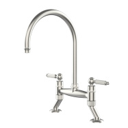 Novanta Bridge Mixer Tap - Brushed Nickel