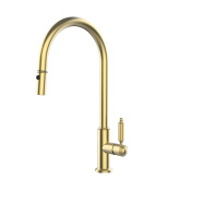 Novanta Pull Out Mixer - Brushed Brass