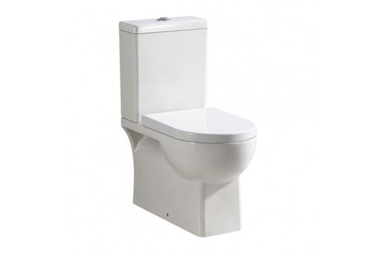 Ascot Close Coupled Back to Wall Toilet Suite with Soft Close Quick Release Seat