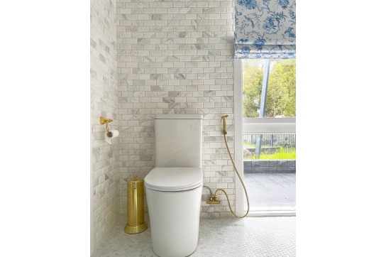 Narva Rimless Close Coupled Back to Wall Toilet Suite with Soft Close Quick Release Seat