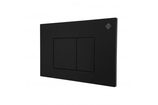 Rushmore Square Matte Black Dual-Flush Plate (for AU301D & AU301A Inwall Cisterns)