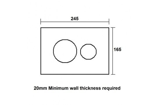 Rushmore Round Chrome Dual-Flush Plate (for AU301D & AU301A Inwall Cisterns)